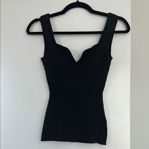 H&M Black Ribbed Tank Top